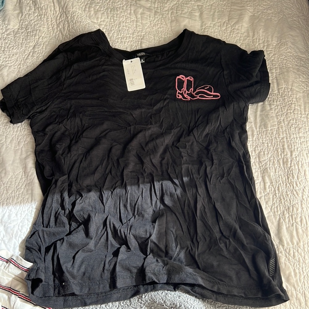 PAIGE boots and hat tee